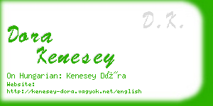 dora kenesey business card